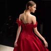 Toast Clothing 1011 Осень и Лето Новое Свадебное Облегающее Сексуальное Атласное На Плечо Помол Вечернее Платье Женское