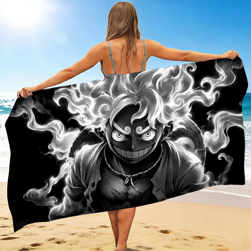 1Pc Demon Artwork Beach Towel Quick Dry Multiuse For Beach Pool Gym Yoga Home Travel Christmas Halloween Xmas Gift S1653