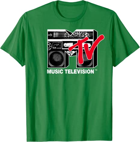MTV Beach Island Flamingo Logo Vintage Graphic TShirt MTV Sunset Shape Boombox Checker Design Tee Top Unisex on The Moon Outfits