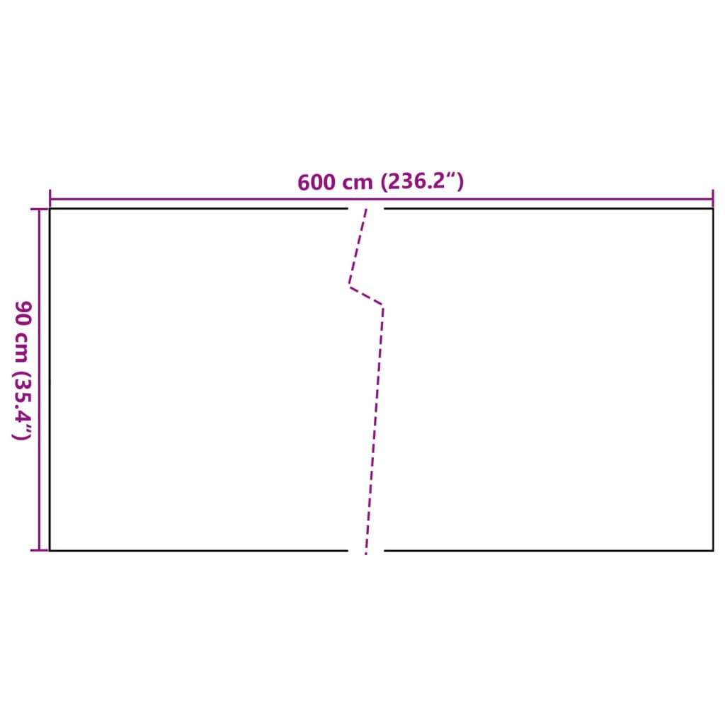 Balcony Privacy Screen Anthracite 600 x 90 cm Poly Rattan