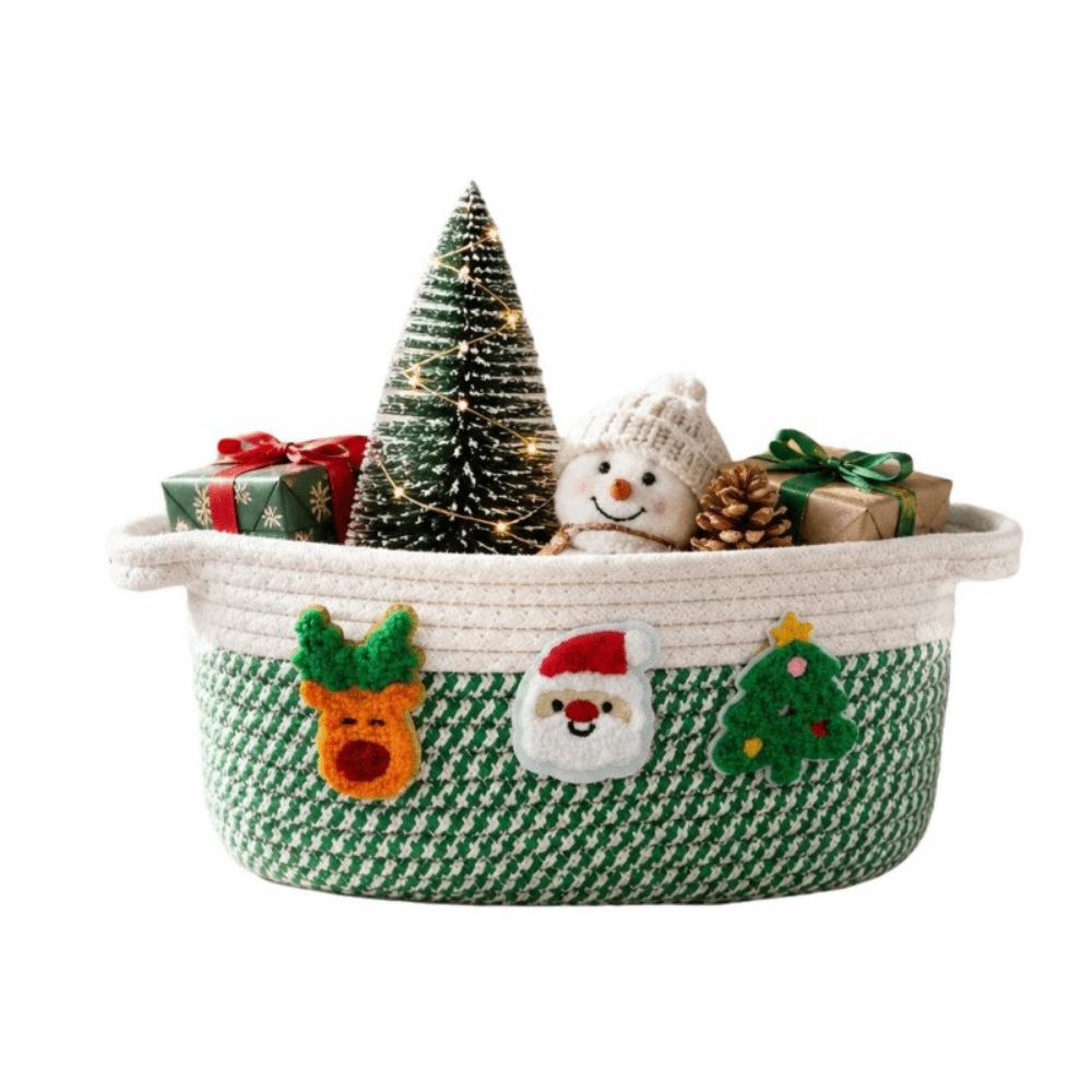 Cotton Rope Hand Woven Storage Basket Cute Candy Storage Baskets for Living Room