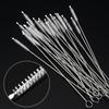 10Pcs/Set 304 Stainless Steel Cleaning Brushes Soft Hair Suction Glass Tube Brushes Tools Drinking Straws Bottle Cleaner Brush