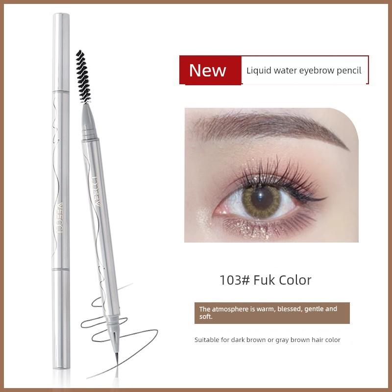 VEECCI Eyebrow Pencil Waterproof Long Lasting Fadeless Flat Head Double Head Automatic Rotate Famous Brand Authentic Official Authentic Products