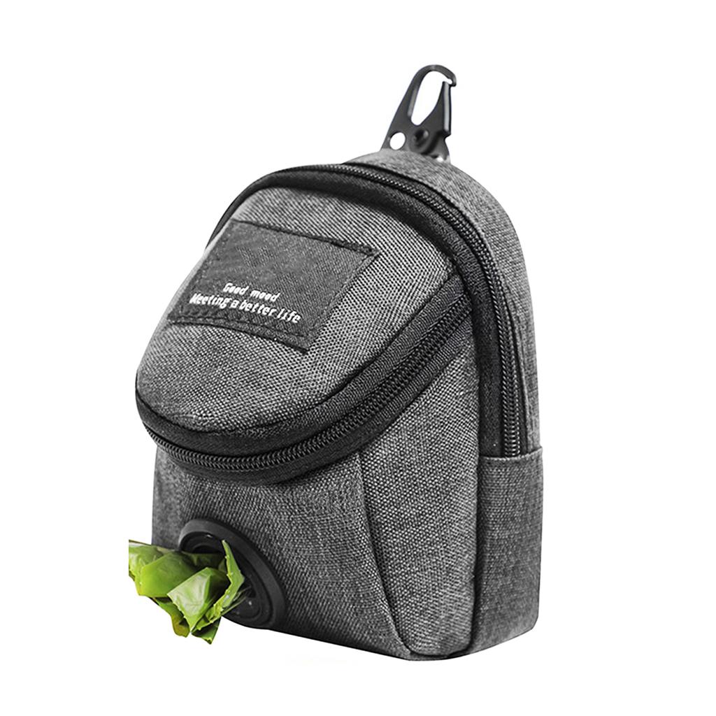 Multifunctional Dog Poop Bag Holder Waste Bag Dispenser With Zipper Outdoor Walking Portable Pet Food Snack Bag For Dog Leash