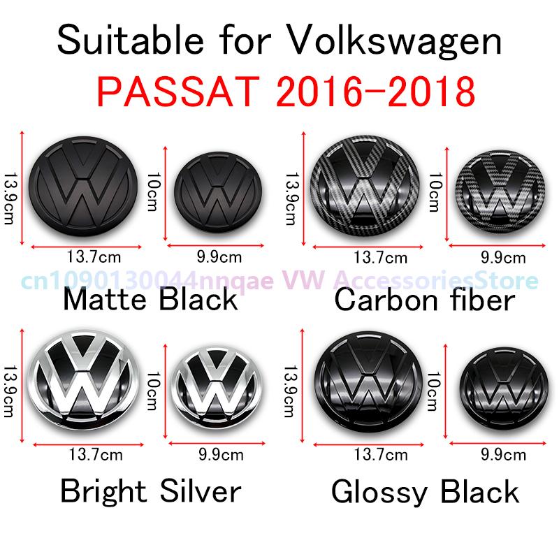 For VW Volkswagen Jetta MK5 Golf ABS car front emblem grille badge trunk badge suitable for Volkswagen Passat 2016 2017 2018 Lav