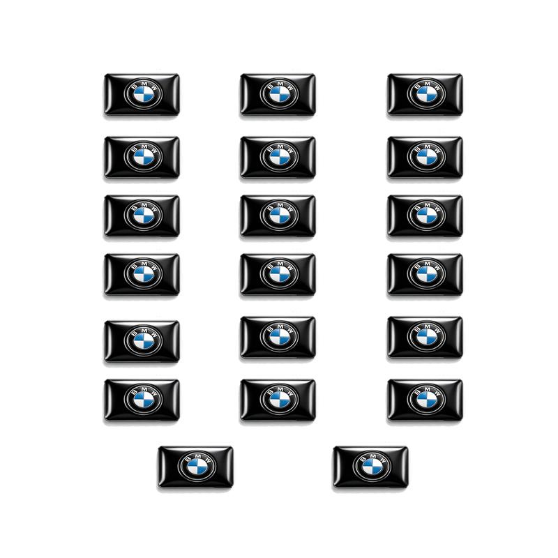 4/10/20pcs Car Steering Wheel Interior Sticker Decorative Accessories For BMW X1 X2 X3 X5 X4 X6 X7 iX3 F20 F10 F07 E70 E46 E90 E CA0