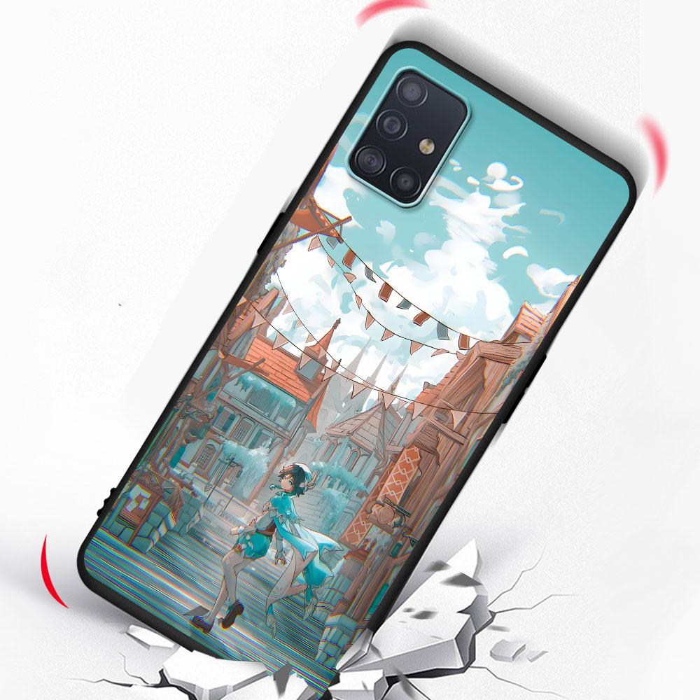 Barbatos Genshin Impact Case for Samsung Galaxy A51 A53 A54 A31 A52 A12 A13 A21s A22 A32 A11 A22 A33 A41 A52s TPU Phone Cover
