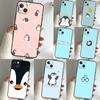 Чехол для телефона с пингвином для iPhone 16 15 14 12 11 13 17 Pro Max 15 16 Plus 13 Mini 16e 17 Air Funda Cover