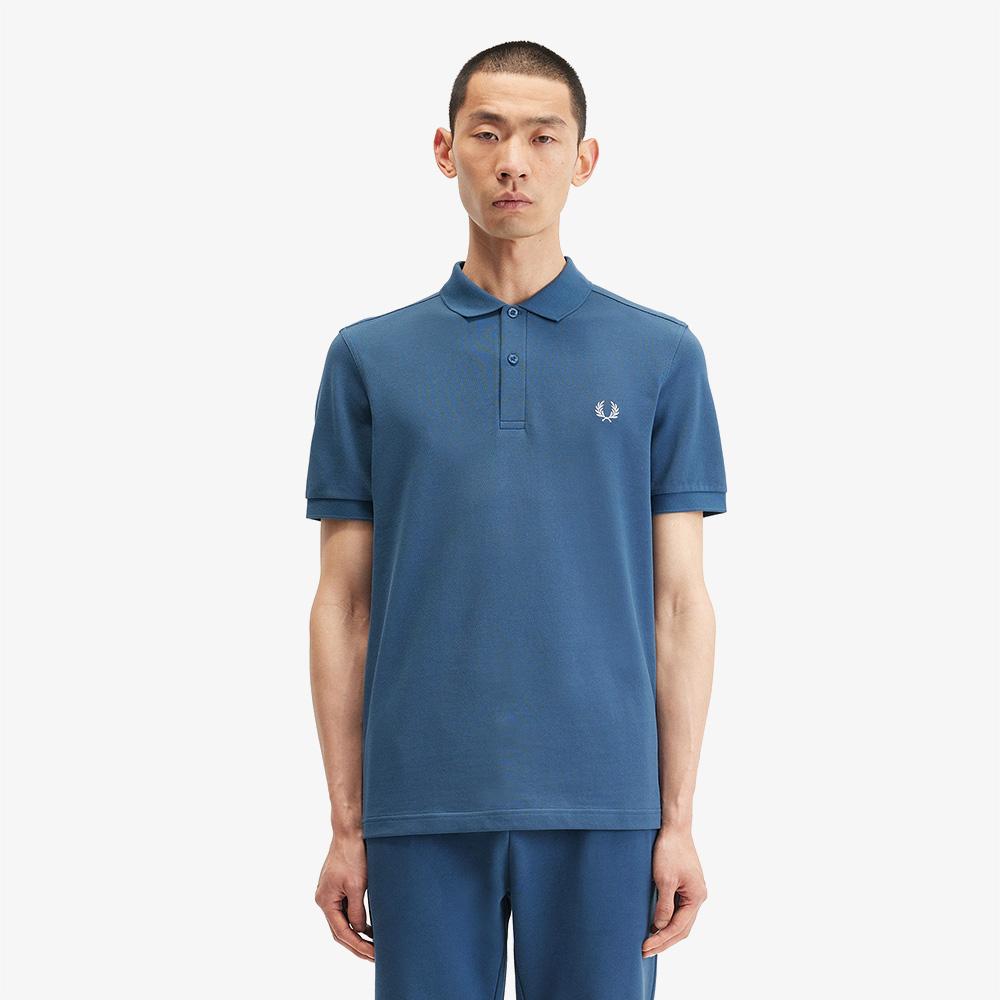 FRED PERRY [M6000] Plain Fred Perry Shirt - Midnight Blue/Light Ice Afpm2416000-V06