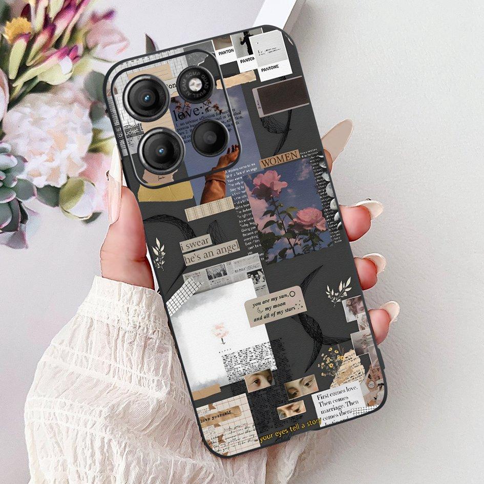 Силиконовый чехол для Motorola Moto G15 G75 2024 Cover Милый Панда Лев Ударопрочный ТПУ Чехлы для телефона Для MotoG15 MotoG75 G 75 G 15 Etui