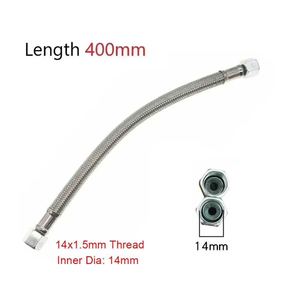 1Pcs 400mm Air Compressor Exhaust Tube with Air Pump Check Valve 14/16/19mm Intake Tube Stainless Steel Hose Connecting Pipe