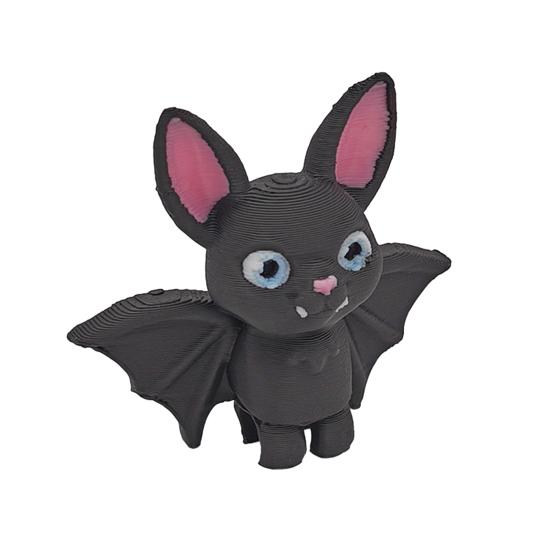Мини-фигурка летучей мыши на подвеске 3D-печать Маленькая статуэтка летучей мыши Хэллоуин Праздничная вечеринка Жуткая черная летучая мышь Подвесное украшение