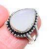 White Chalcedony Gemstone 925 Sterling Silver Jewelry Ring Size 8 K5b85