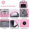 Breathable Mesh Pet Carrier Backpack Portable Dogs Tote Safe Cats Carrying Case  Walking