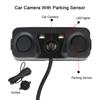 Автомобильные аксессуары Светодиодный светильник высокой четкости Водонепроницаемая камера заднего вида постоянного тока 12 В Реверсивный радар-датчик-детектор Универсальный 3 в 1 Мини-сигнализация ночного видения