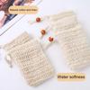 20Pcs Soap Saver Bag Cotton Linen Bubble Net with Drawstring Free Exfoliating Foaming Drying Shower Soap Holder