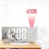 Digital Clock Temperature Display with Projection and Mirror Alarm Clock for Bedroom Easy to Set with Projection