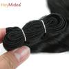Body Wave Hair Bundles Weft Hair Piano Ombre Blonde Natural Synthetic Hair Extensions Thick Ponytail Loose Deep Hair Weaving