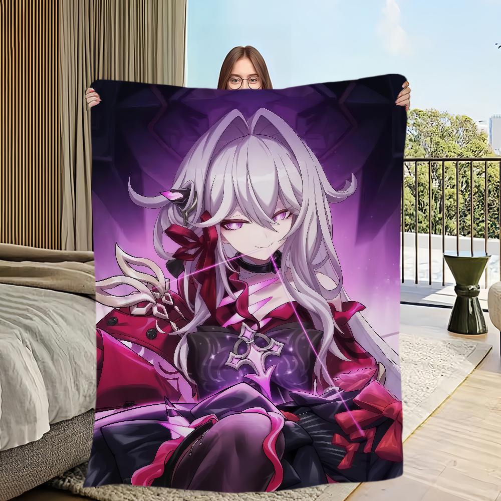 Honkai Impact 3rd Фланелевое теплое уютное мягкое плюшевое одеяло диван гостиная дом офис спальня дорожный подарок дом