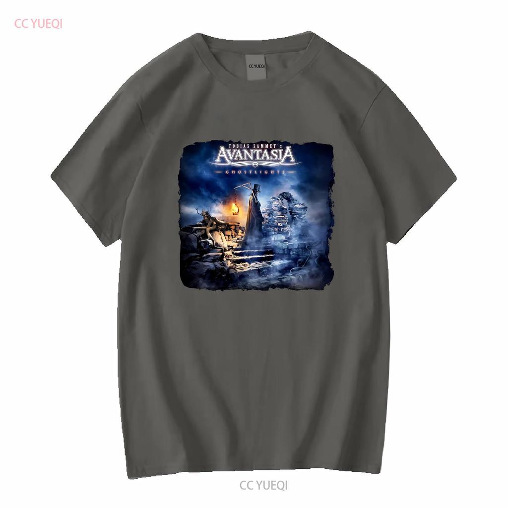 Новая редкая футболка Avantasia Band Ghostlights Хлопок Черный Все размеры S 5XL HP6 с длинным или коротким рукавом винтажная Стиранная Удобная