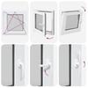 Basement Window RISOR 50 x 50 cm PVC and Glass White