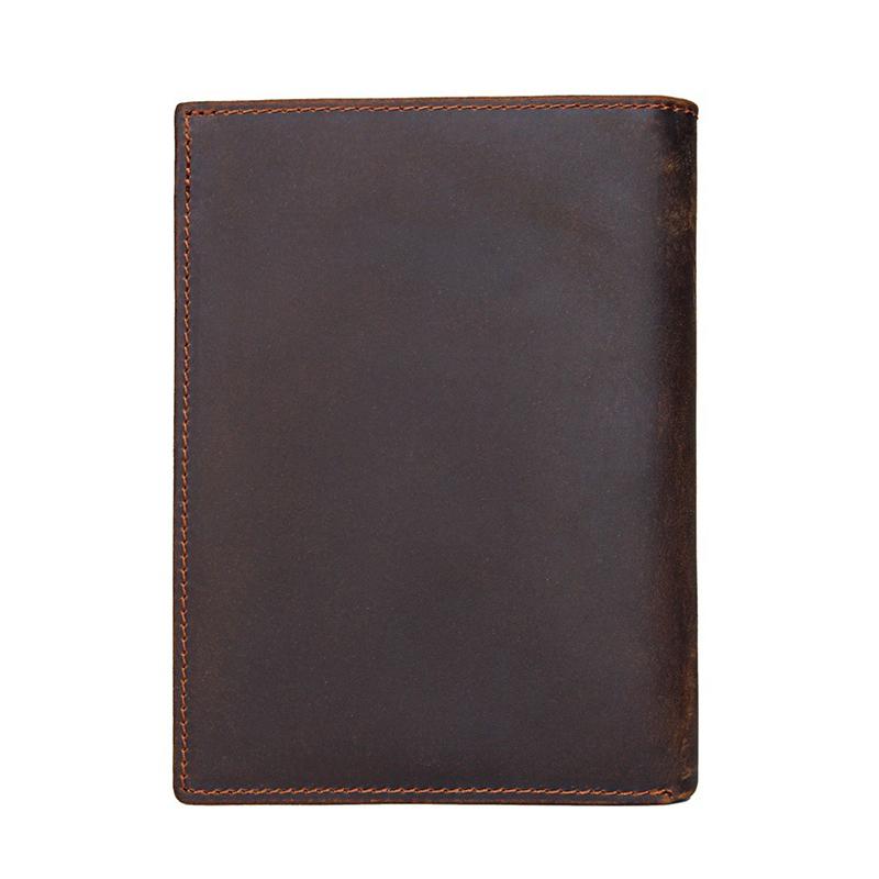 Обложка для паспорта из 100% натуральной кожи, винтажный дорожный чехол для паспорта для мужчин и женщин, большой вместительный кошелек для карт, сумка для карт