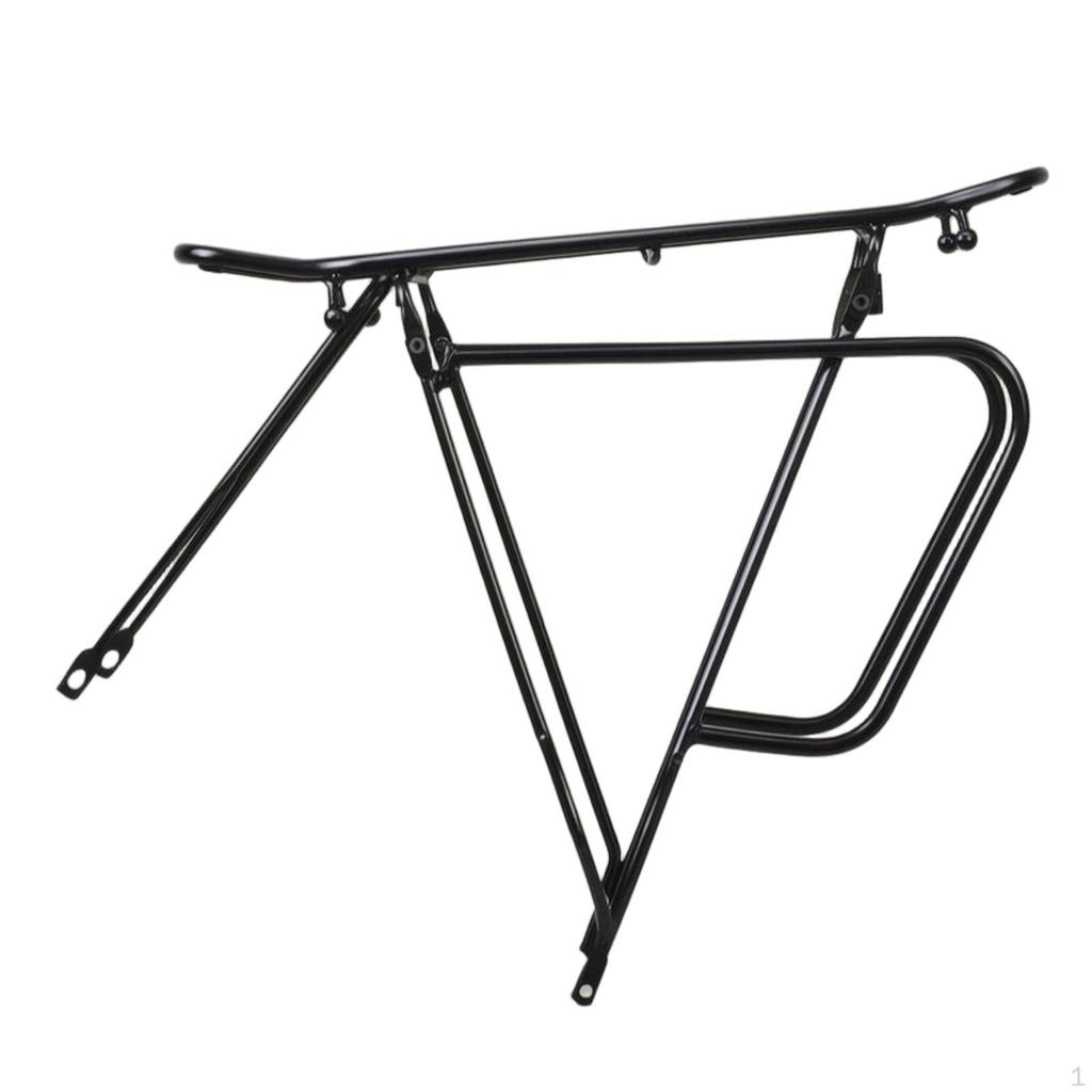 Bike Rack with Side Guard Tubular Cycle Rear Steel for Commuters, Cyclists, Commuting,