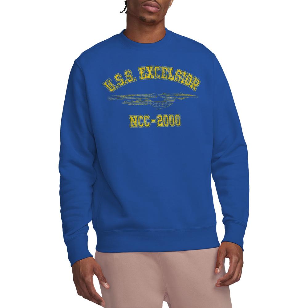 Star Trek Unisex Adult Excelsior Athletic Sweatshirt