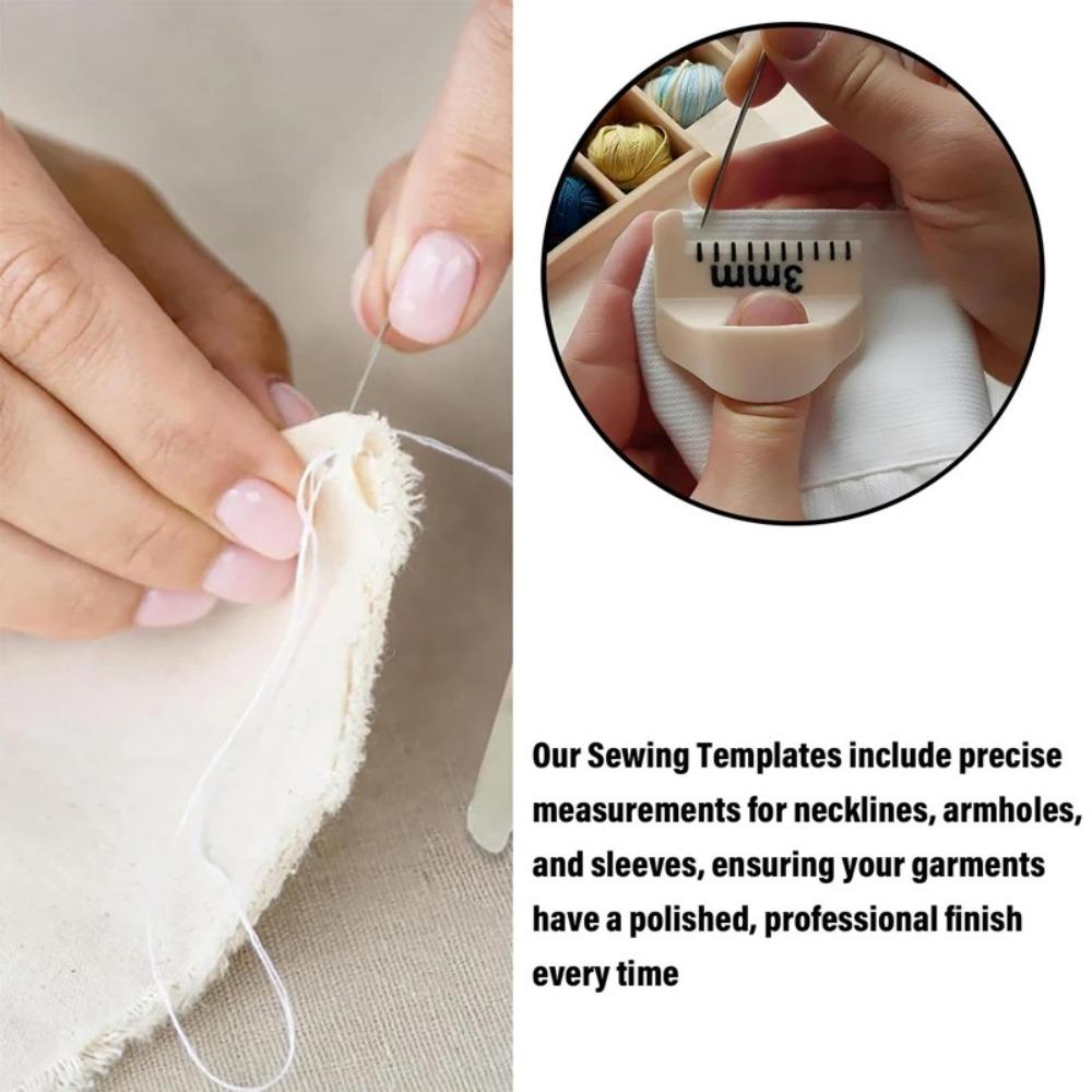 3 шт./набор 2/3/4 мм швейные шаблоны линейка DIY швейный шаблон удобная линейка для пальцев для начинающих