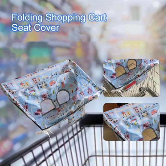 Чехол для детской тележки для покупок с рисунком из мультфильма, прочный, складной, водонепроницаемый, можно стирать в стиральной машине, для детей