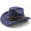 Suede Cowboy Hat Tibetan Accessories Men'S Jazz Top Hat Cowboy Hat
