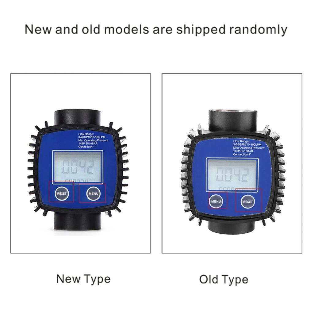 High Accuracy Water Flow Meter Tool Flowmeter 1in Internal Thread Digital Display Tools