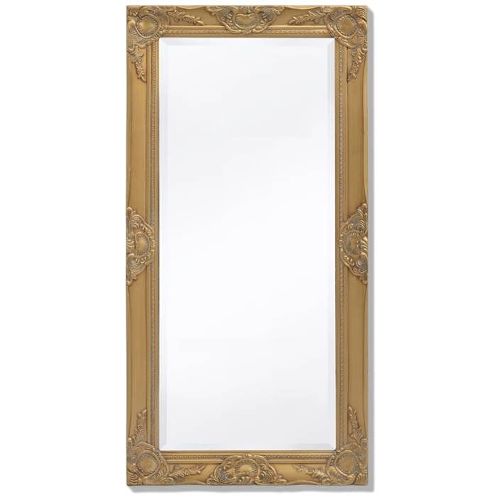 Wall Mirror - vidaXL - Baroque - 100x50 Cm - Gold - Chic Elegance