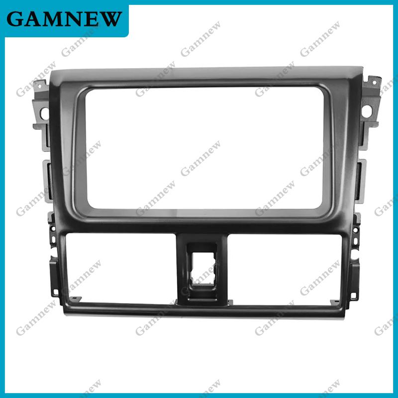7 Inch Car Fascia Radio Frame Panel for Toyota Vios Yaris 2013-2016 Dash Kit Install Mount Console Facia Adapter Stereo