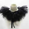Mesh Decorative Fluffy Collar Shawl Layered Tulle Detachable Neck Ruff Fake Collar Costume Cosplay Props