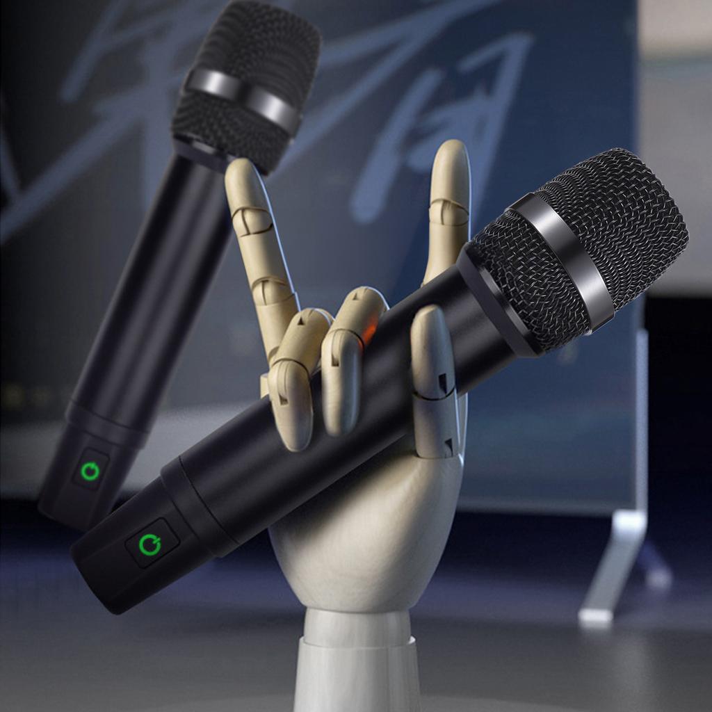 Профессиональная беспроводная микрофонная система UHF с ручным беспроводным микрофоном и приемником