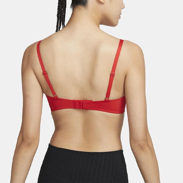 Nike Спортивное нижнее белье женское красное умеренной поддержки DM0527-657