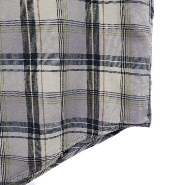 Vintage 60-е 70-е Пижама Дедушкина рубашка Рубашка с длинным рукавом Клетчатая рубашка Мужская Б/У