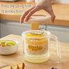Сито для греческого йогурта с мелкой сеткой и крышкой-прессом, пластик без BPA, сепаратор сыворотки для домашнего сыра, соевого молока, компактный кухонный инструмент