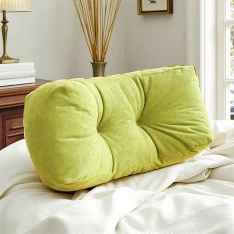 Comfortable Lumbar Support Cushion For Sitting Postures Correction In Office School Dorm Multipurpose Backrest Pillow Yellow