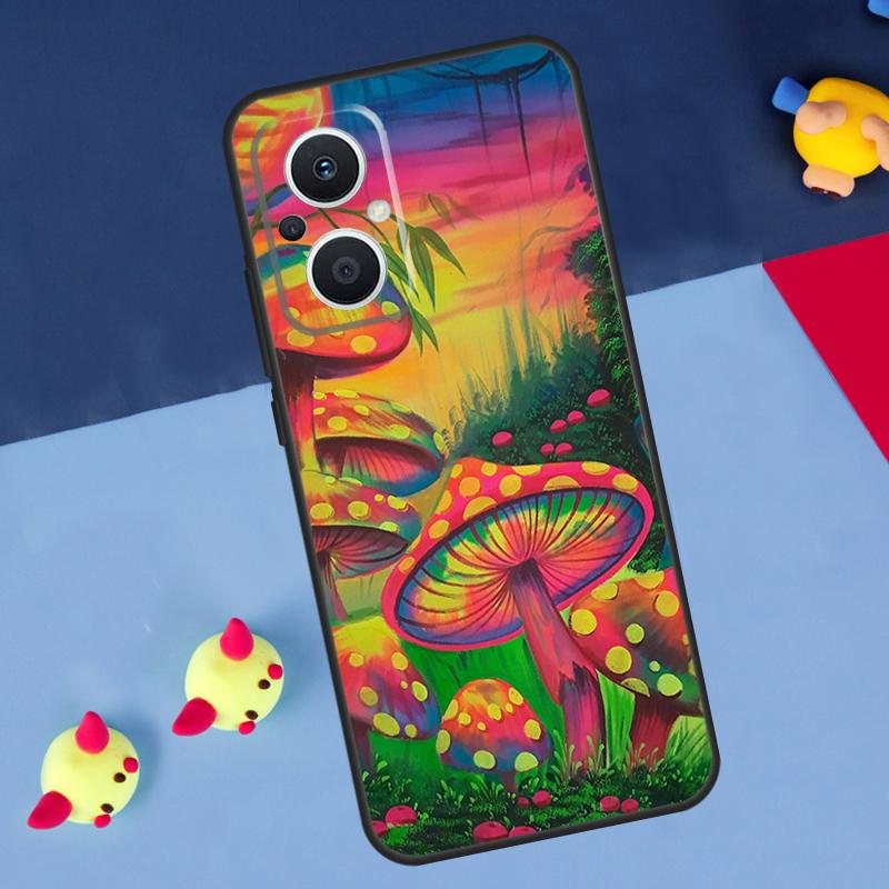 Чехол Mushroom для OPPO Reno 14F 13F 12F 11F 10 11 12 13 14 Pro 8T 7 8 Lite OPPO Find X6 X5 X8 X9 Pro