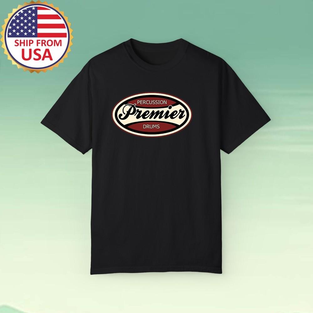 Premier Percussion Drums Men#039;s Black Size S5XL Unisex T-Shirt