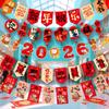 Новый 2026 год Год Лошади Флаг Атмосфера Праздника Подвесной Флаг Новогодние Украшения Елочные игрушки Украшения Праздника Весны
