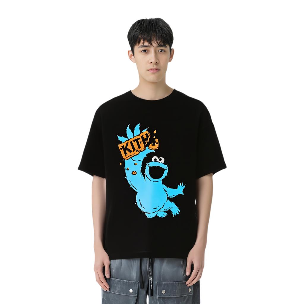 Kith X Улица Сезам Винтажная футболка Чёрный Мужские топы KHM033079-001