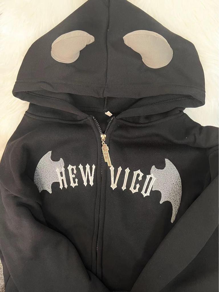 European-American Retro Winter Velvet Sweater Cardigan with Zipper for Women