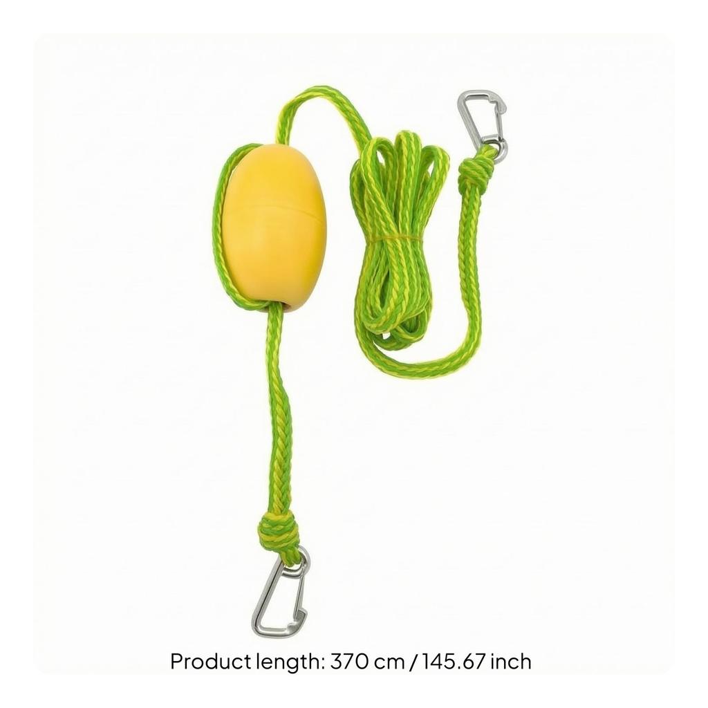 Marine Tow Rope | Heavy-Duty Braided Nylon, with Float, instant-hitch,