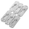 6Sets Versatile Iron Bed Rail Fastener Buckle Connecting Fitting for Bed Frame Rail Headboard Wooden Door Kitchen Cabinet