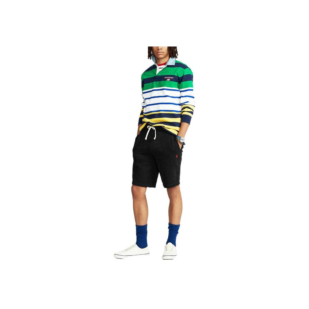 Polo Ralph Lauren SS22 Прямые спортивно-повседневные шорты с вышитым логотипом Мужские шорты Черный 710790292-001