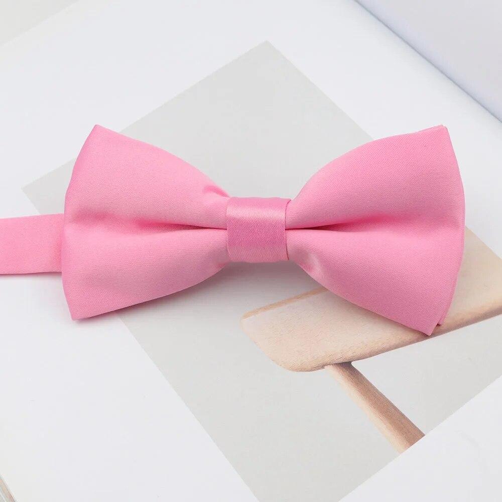 Мужской однотонный галстук-бабочка, модный регулируемый смокинг, классический галстук-бабочка для свадебной вечеринки