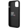 Bmw Leather Hot Stamp Tricolor - Etui Iphone 14 Plus (Czarny)